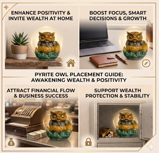 Money Magnet Owl (Symbol of Goddess Lakshmi)