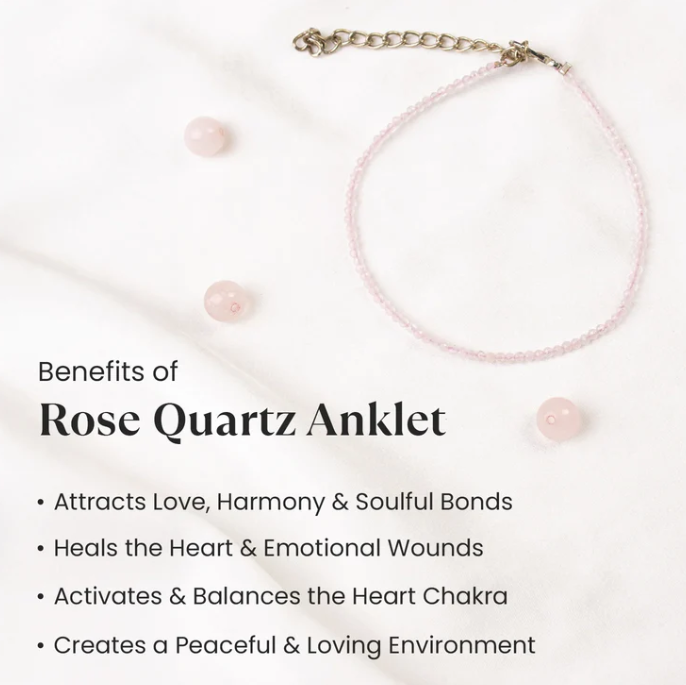 Rose Quartz Anklet