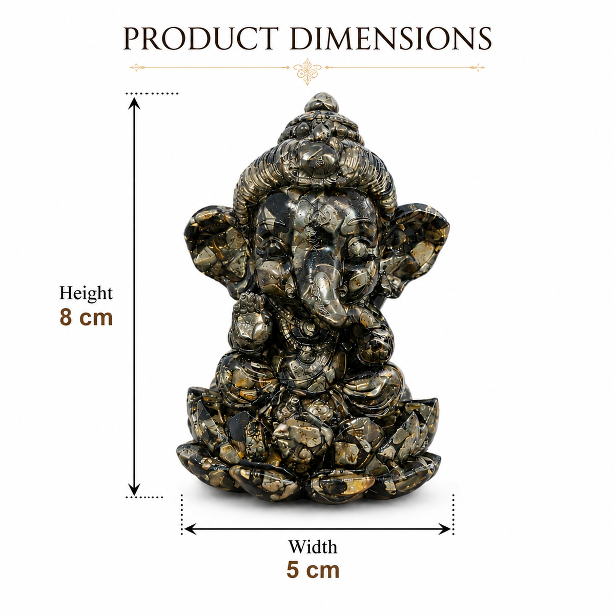 Ganesh Lakshmi Pyrite Idols
