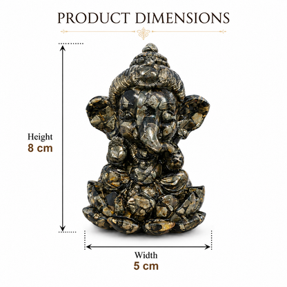 Ganesh Lakshmi Pyrite Idols
