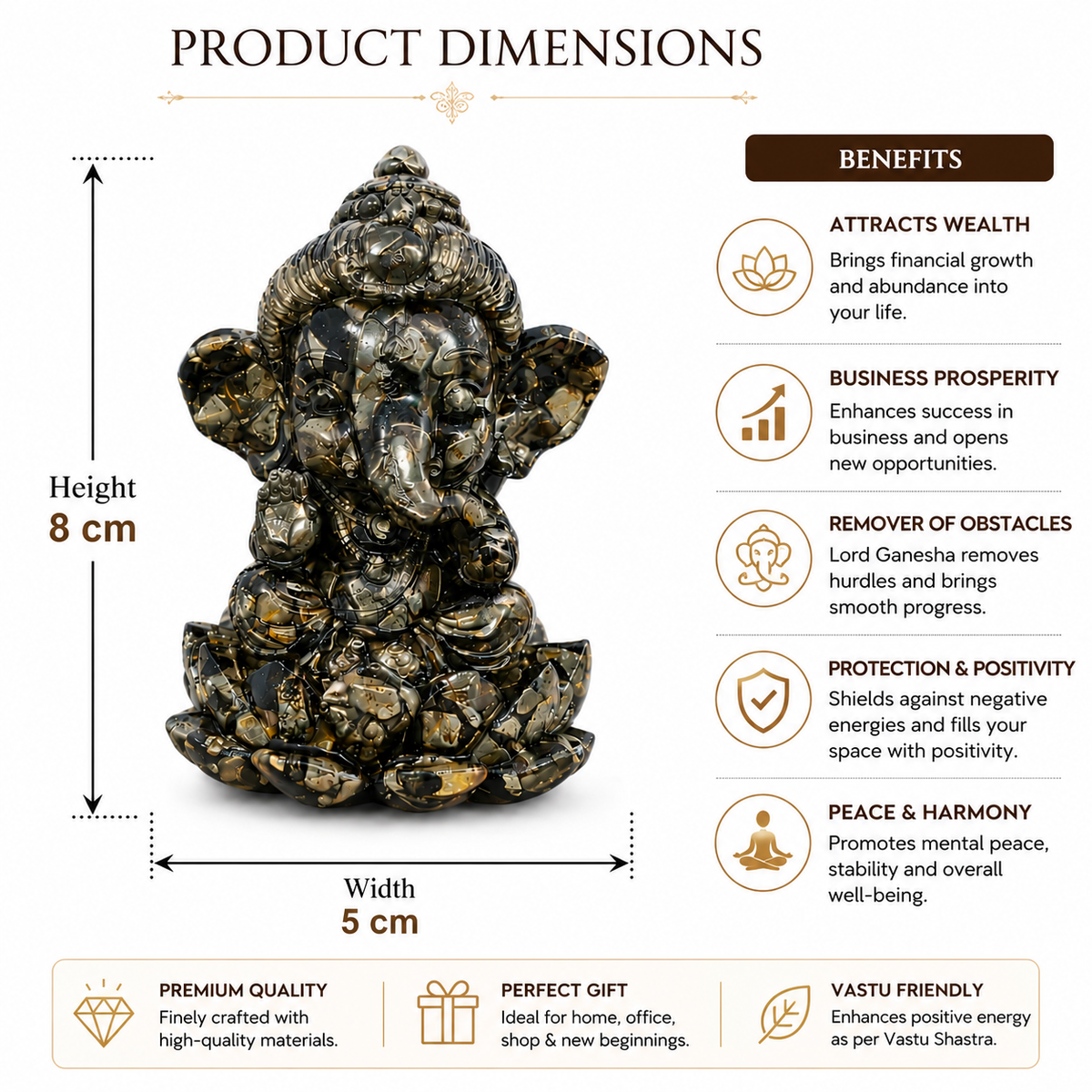 Pyrite Ganesha – Symbol of Prosperity, Wisdom