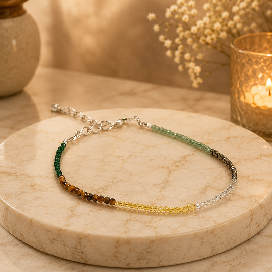 Dhan Yog Anklet with FREE Pyrite stone