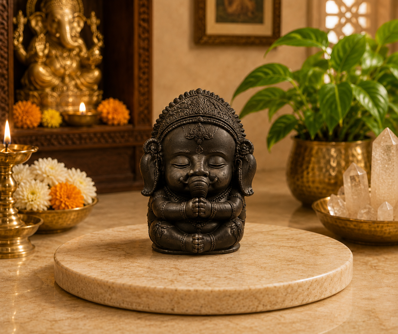 Pyrite Baby Ganesha Ji
