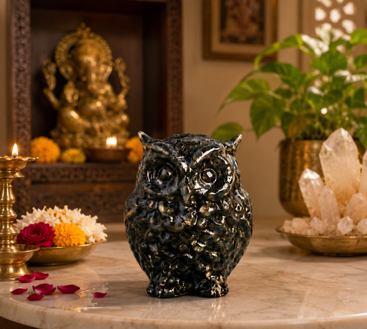 Pyrite Owl – Symbol of Wisdom, Protection & Prosperity
