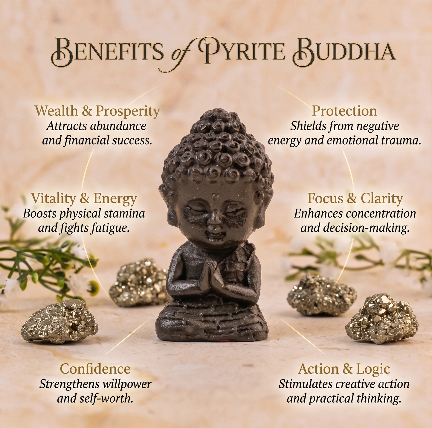 Pyrite Dust Buddha