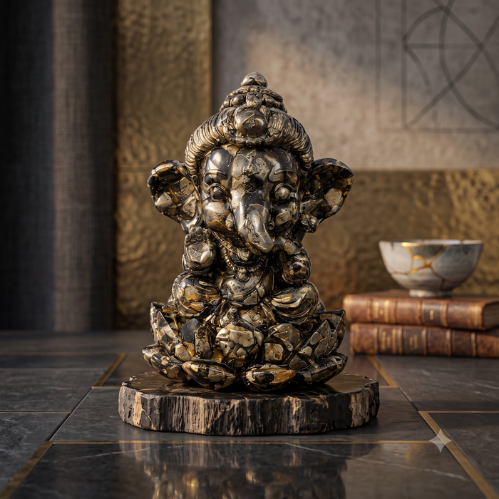 Pyrite Ganesha – Symbol of Prosperity, Wisdom