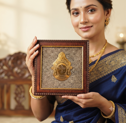Maa Durga Pyrite Frame