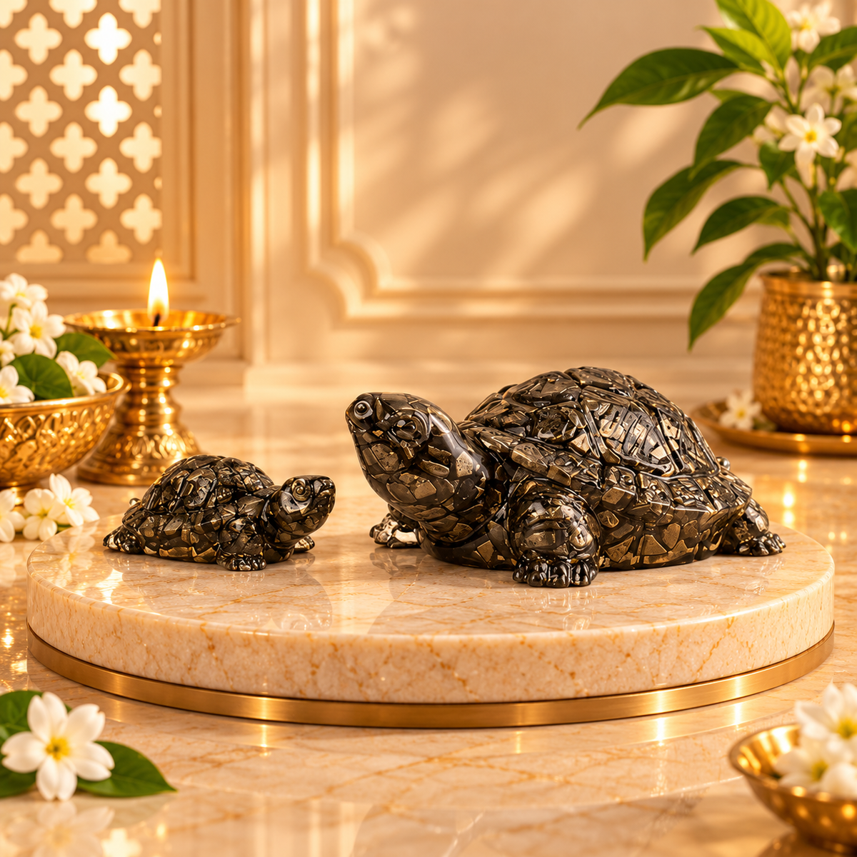 Collector’s Edition Pyrite Tortoise (Kachhua)
