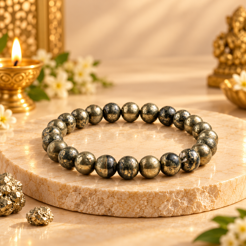 Raw Pyrite Bracelet