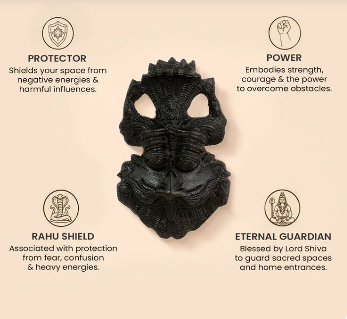 Kirtimukha Black Tourmaline Protection Kavach