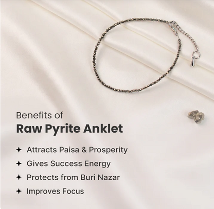 Pyrite Ganesha, Pyrite Anklet & Dhan Vriddhi Bracelet, 7 Horses Frame