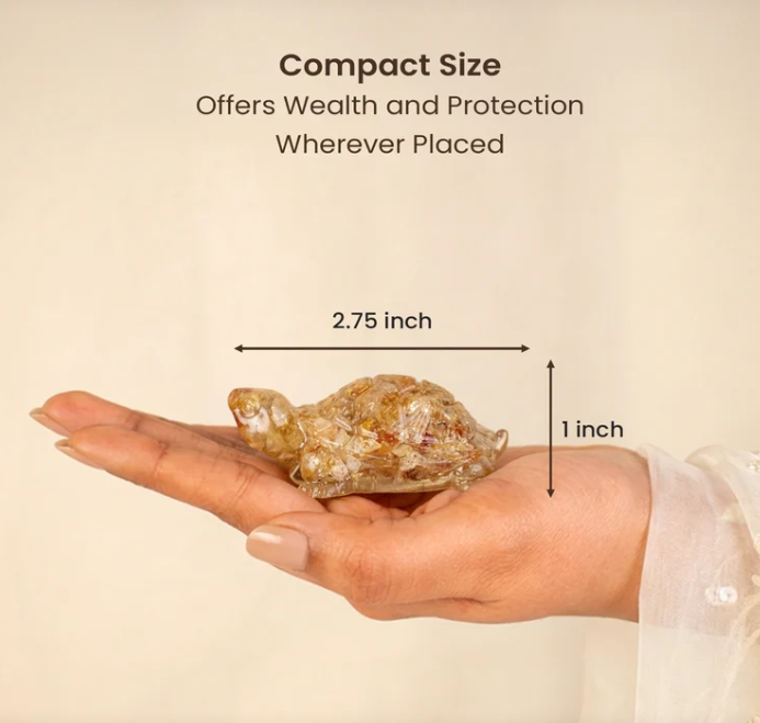 Vastu Citrine Tortoise (Kachhua)