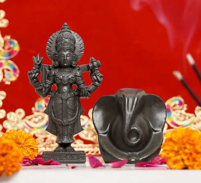 Ganesh Lakshmi Pyrite Idols