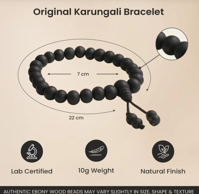 Karungali Malai and Bracelet Combo – Traditional Protection, Positivity & Spiritual Strength