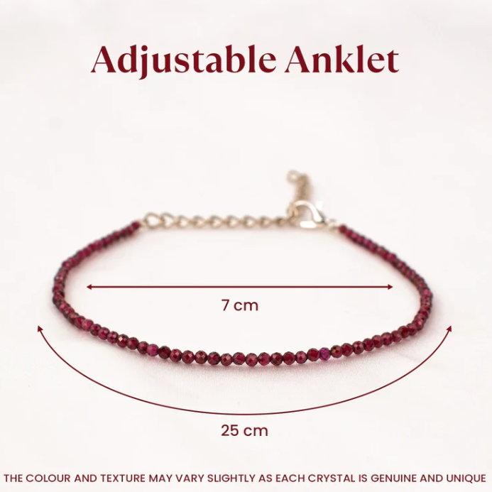 Red Garnet Anklet