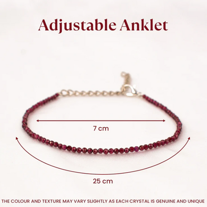 Red Garnet Anklet