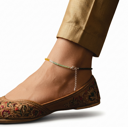 Dhan Yog Anklet with FREE Pyrite stone