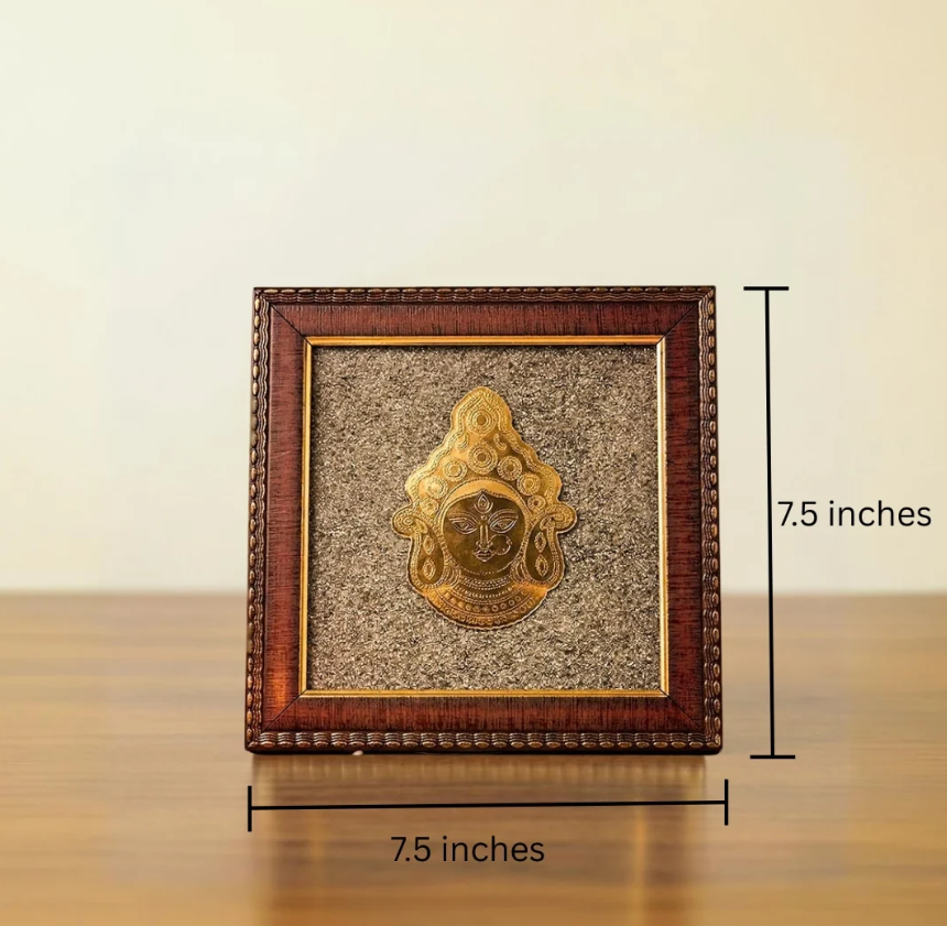 Maa Durga Pyrite Frame