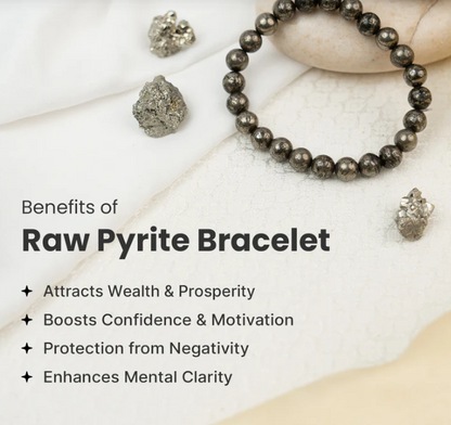Raw Pyrite Bracelet