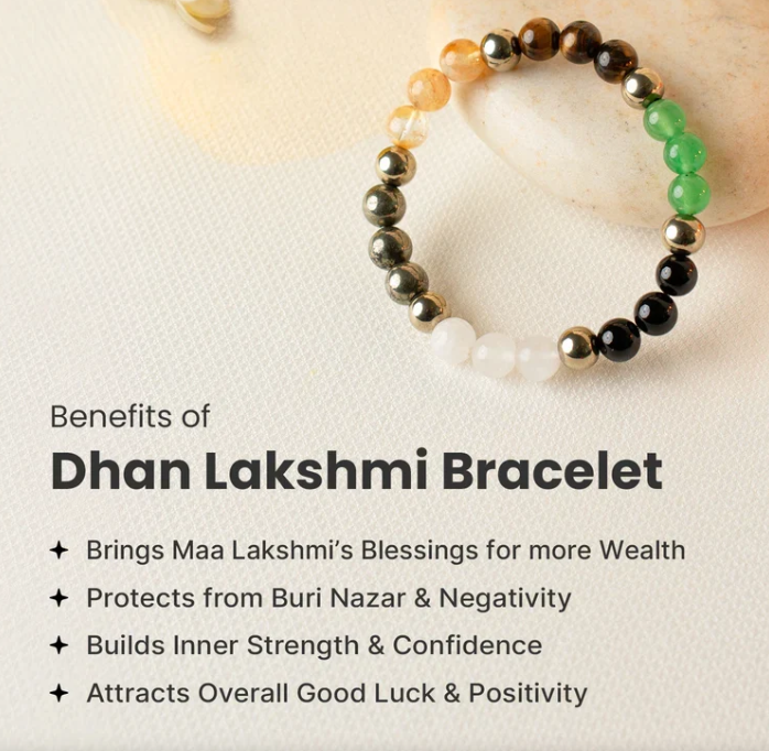 Dhan Lakshmi Bracelet with Vastu Pyrite Tortoise