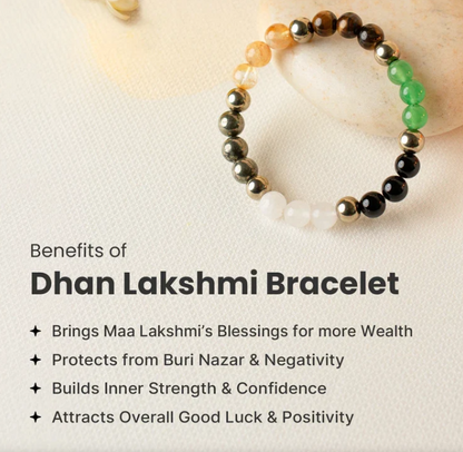 Dhan Lakshmi Bracelet with Vastu Pyrite Tortoise