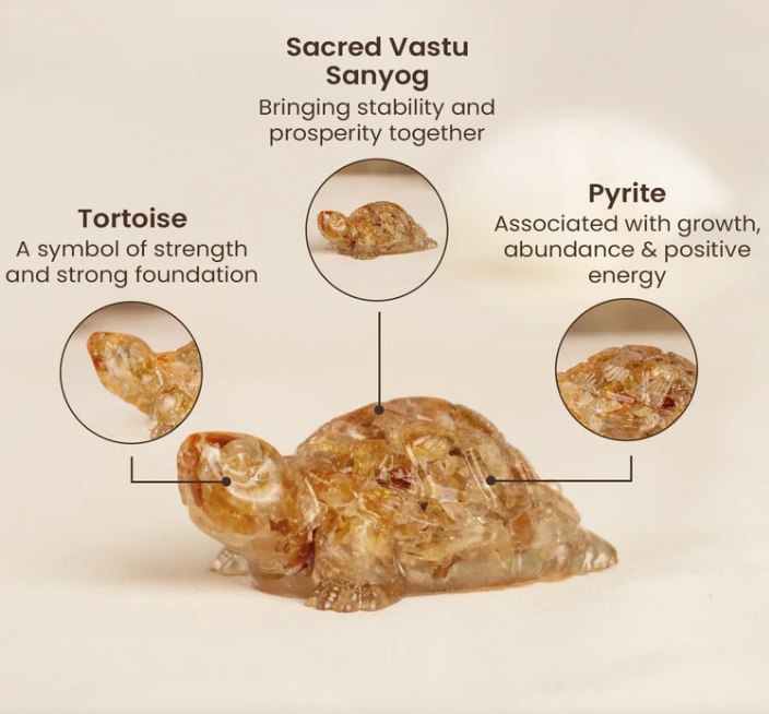 Vastu Citrine Tortoise (Kachhua)