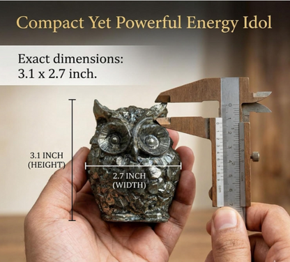 Pyrite Owl – Symbol of Wisdom, Protection & Prosperity