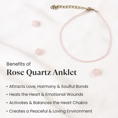 Rose Quartz Anklet
