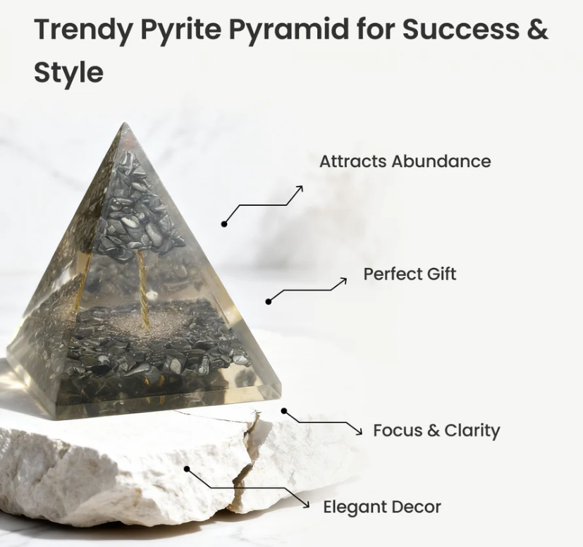 Pyrite Pyramid – Crystal of Wealth, Success & Positive Energy