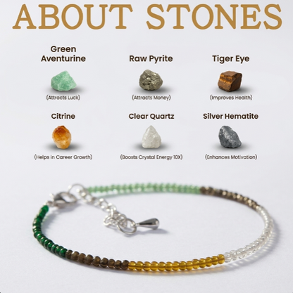 Dhan Yog Anklet with FREE Pyrite stone