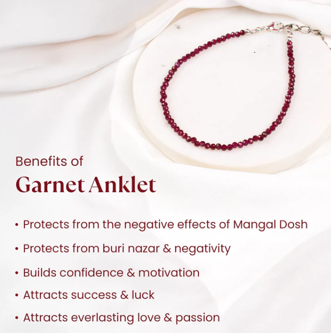 Red Garnet Anklet
