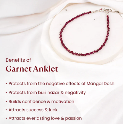 Red Garnet Anklet
