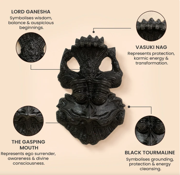 Kirtimukha Black Tourmaline Protection Kavach