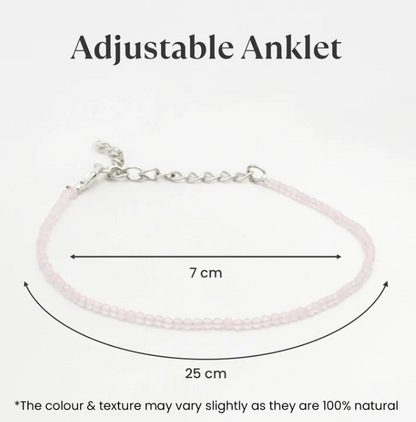 Rose Quartz Anklet