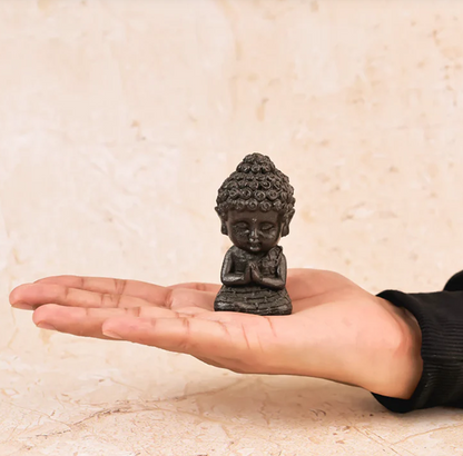 Pyrite Dust Buddha – Symbol of Peace, Prosperity & Positive Energy
